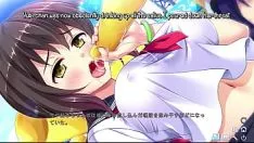 Играть Honoo no haramase oppai ero appli gakuen yuki side subbed