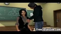 Reproduzir Esboço 3d quente ente querido fodendo na sala de aula