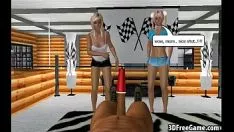 Reproducir Este bebé rubio caliente de grandes tetas 3d es una succión grande