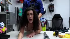 Play Security Guard Catches and Roughly Fucks His Teen Celebrity Shoplifting Crush