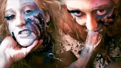 Reproduzir Obsessão por animais de estimação de zumbi: encontro chocante do Teen Blonde Deepthroat