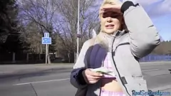 Play Innocent European Girl Next Door with Bountiful Natural Tits Gets Picked Up and Publicly Pleasured by Lucky Stranger